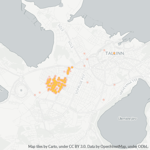Dami ng Negosyo sa Postal Code 10621 - Sitsi, Harjumaa