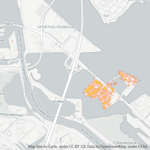 Dami ng Negosyo sa Postal Code 1086 - Amsterdam, Provincie Noord-Holland