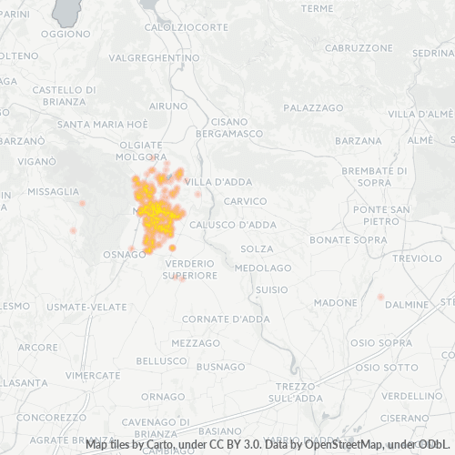 Dami ng Negosyo sa Postal Code 23807 - Merate, Lombardy