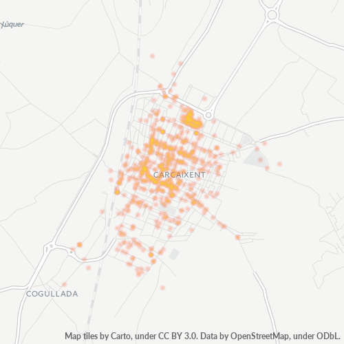 Bedrijfsconcentratie in Postcode 46740 - Carcaixent, Valencia (autonome gemeenschap)
