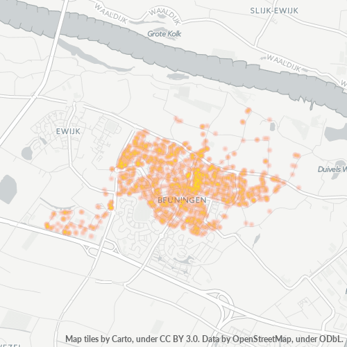 Dami ng Negosyo sa Postal Code 6641 - Beuningen, Provincie Gelderland