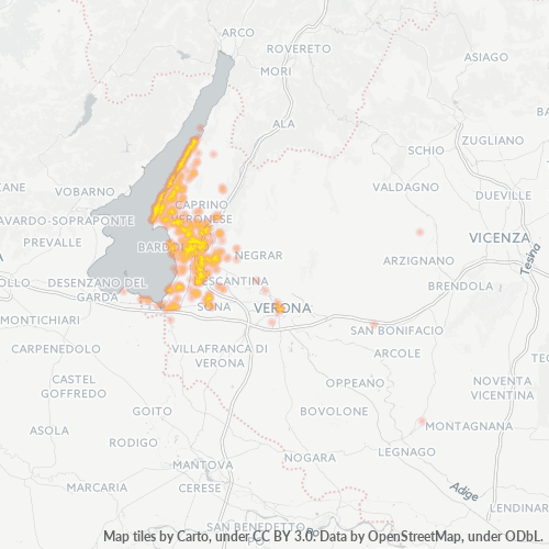 Dami ng Negosyo sa Postal Code 37010 - Italya