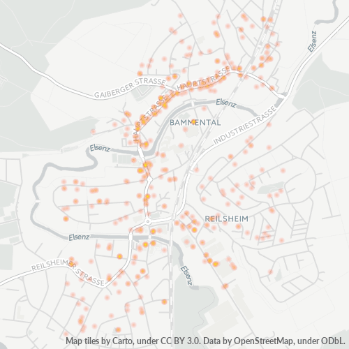 Business Concentration in Postal Code 69245 - Bammental, Baden-Württemberg