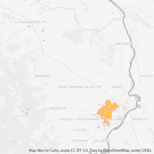 Dami ng Negosyo sa Postal Code 42153 - Riorges, Rhône-Alpes