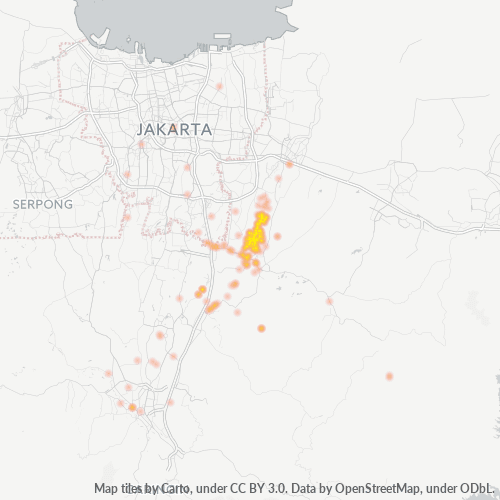 Dami ng Negosyo sa Postal Code 16968 - Bogor, Kanlurang Java