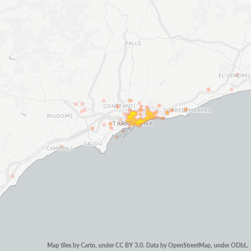 Bedrijfsconcentratie in Postcode 43007 - Tarragona, Catalonië