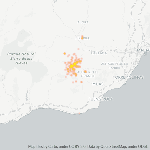 Besighheidskonsentrasie in Poskode 29100 - Spanje