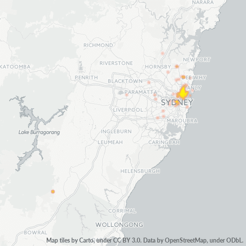 Dami ng Negosyo sa Postal Code 2088 - Mosman, New South Wales