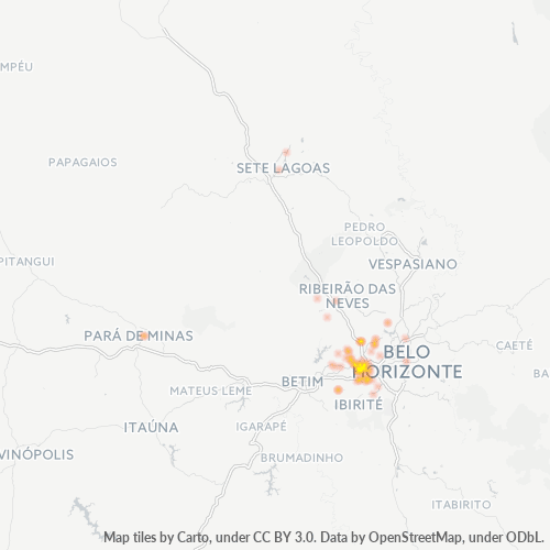 Dami ng Negosyo sa Postal Code 32340-000 - Contagem, Minas Gerais