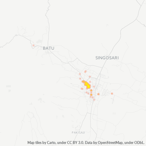 Dami ng Negosyo sa Postal Code 65113 - Malang, Silangang Java