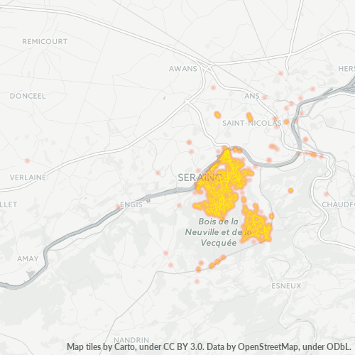 Bedrijfsconcentratie in Postcode 4100 - Seraing, Wallonië