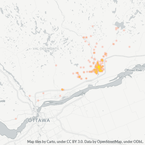 Dami ng Negosyo sa Postal Code J8L - Québec