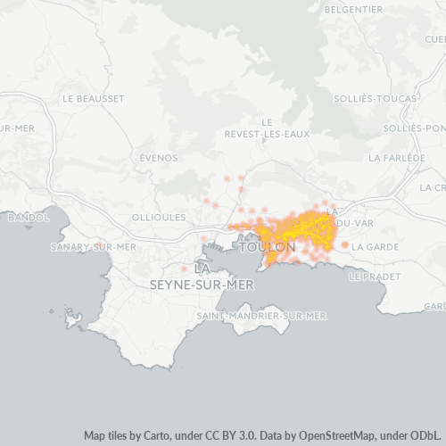 Dami ng Negosyo sa Postal Code 83100 - Toulon, Provence-Alpes-Côte d'Azur