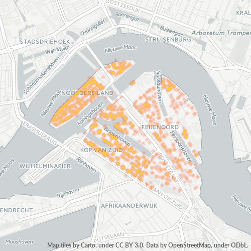 Dami ng Negosyo sa Postal Code 3071 - Rotterdam, Provincie Zuid-Holland