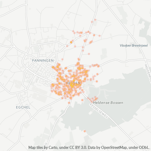 Dami ng Negosyo sa Postal Code 5988 - Helden, Provincie Limburg