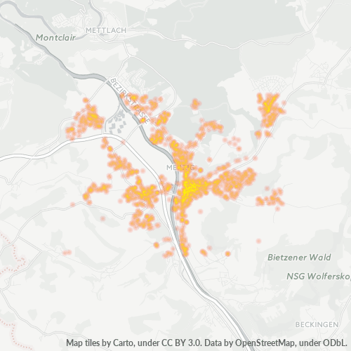 Business Concentration in Postal Code 66663 - Merzig, Saarland
