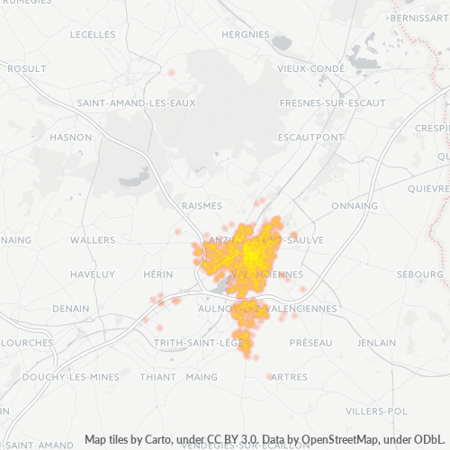 Dami ng Negosyo sa Postal Code 59300 - Valenciennes, Nord-Pas-de-Calais
