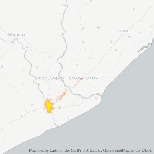 Dami ng Negosyo sa Postal Code 532001 - Chicacole, Andhra Pradesh