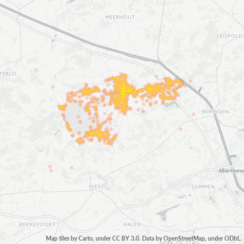 Bedrijfsconcentratie in Postcode 3980 - België