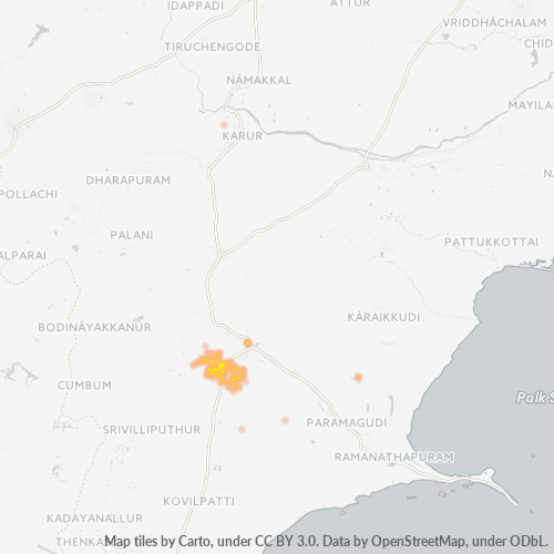 Dami ng Negosyo sa Postal Code 625706 - Madurai, State of Tamil Nādu