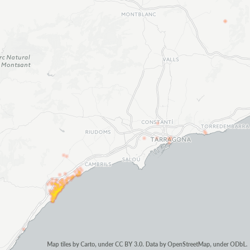 Bedrijfsconcentratie in Postcode 43892 - Tarragona, Catalonië