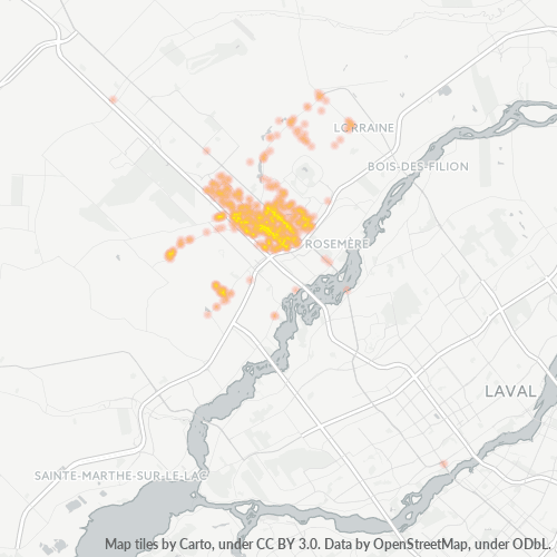 Business Concentration in Postal Code J7E - Quebec