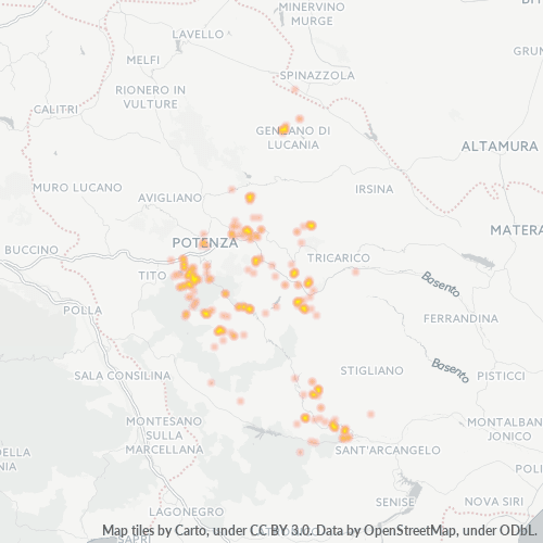 Dami ng Negosyo sa Postal Code 85010 - Pignola, Basilicata