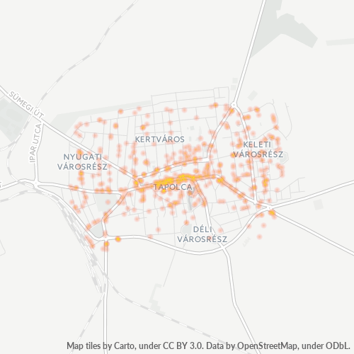 Dami ng Negosyo sa Postal Code 8300 - Tapolca, Veszprém megye