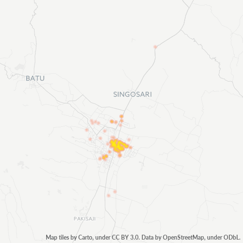 Dami ng Negosyo sa Postal Code 65123 - Malang, Silangang Java