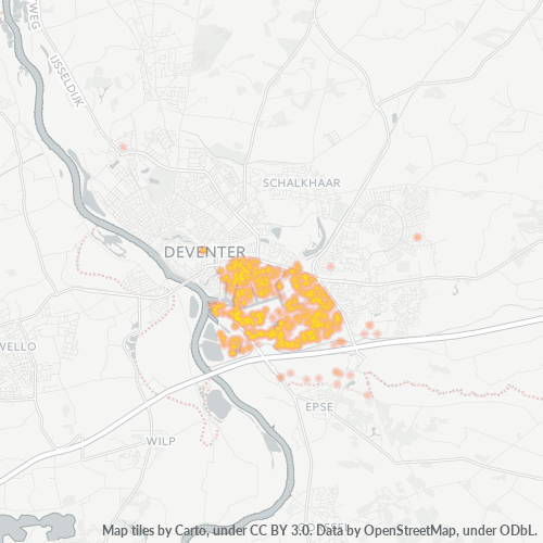 Dami ng Negosyo sa Postal Code 7418 - Deventer, Provincie Overijssel