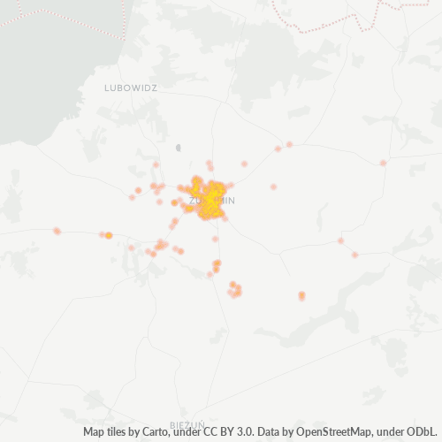 Dami ng Negosyo sa Postal Code 09-300 - Brudnice, Województwo Mazowieckie