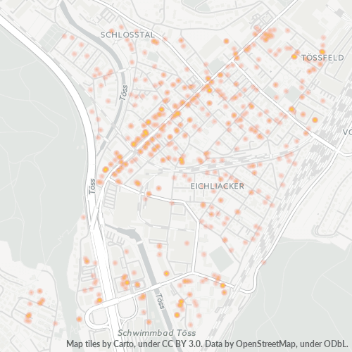 Dami ng Negosyo sa Postal Code 8406 - Winterthur, Kanton Zürich