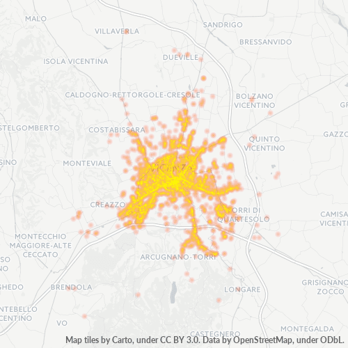 Dami ng Negosyo sa Postal Code 36100 - Vicenza, Veneto