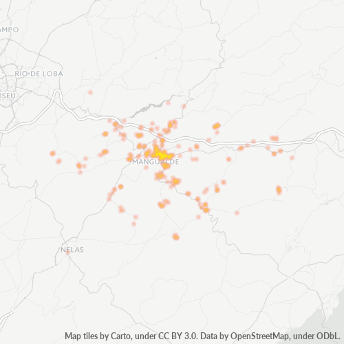 Geschäftskonzentration in Postleitzahl 3530 - Portugal