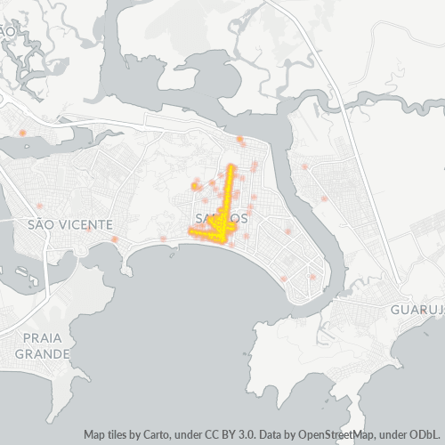 Dami ng Negosyo sa Postal Code 11060-000 - Santos, São Paulo