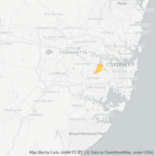 Dami ng Negosyo sa Postal Code 2132 - Croydon, New South Wales