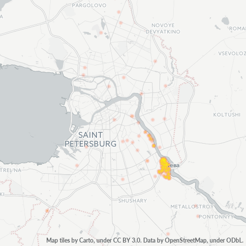 Dami ng Negosyo sa Postal Code 192012 - Petrogradka, San Petersburgo