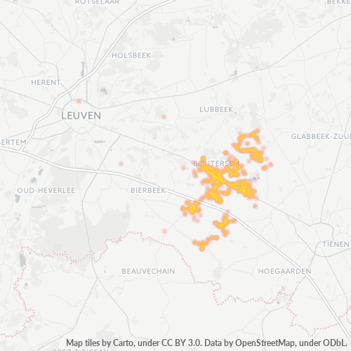 Bedrijfsconcentratie in Postcode 3370 - Kerkom, Vlaanderen