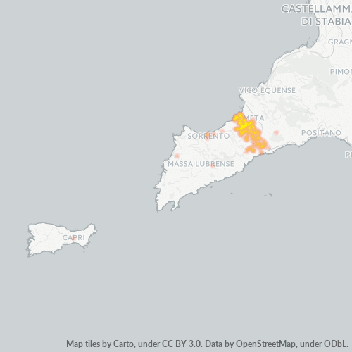 Bedrijfsconcentratie in Postcode 80063 - Italië