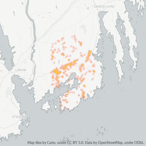Dami ng Negosyo sa Postal Code 3280 - Larvik, Vestfold fylke