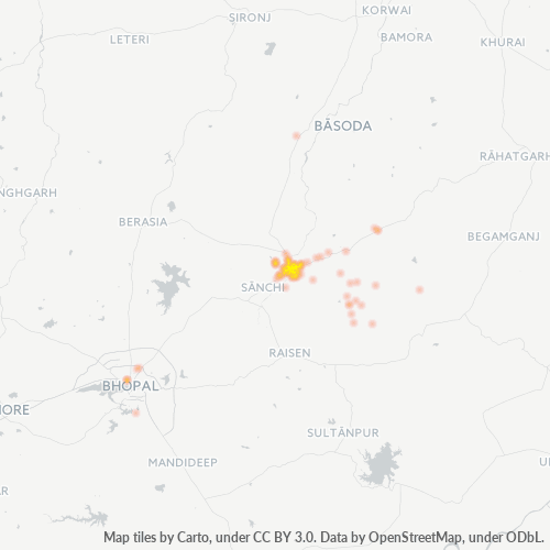 Dami ng Negosyo sa Postal Code 464001 - Vidisha, Madhya Pradesh