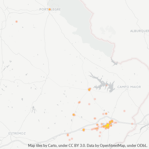 Dami ng Negosyo sa Postal Code 7350 - Elvas, Distrito de Portalegre