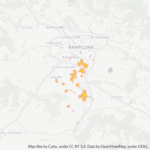 Bedrijfsconcentratie in Postcode 31191 - Galar, Navarra (regio)