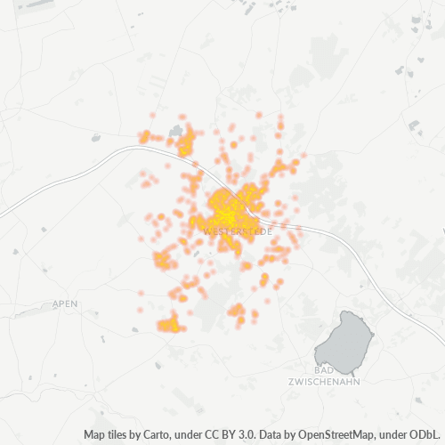 Konsentrasi Bisnis di Kode Pos 26655 - Westerstede, Niedersachsen