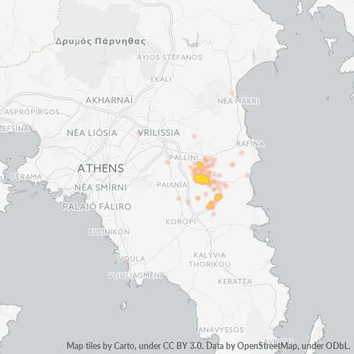 Dami ng Negosyo sa Postal Code 190 04 - Spáta, Attica