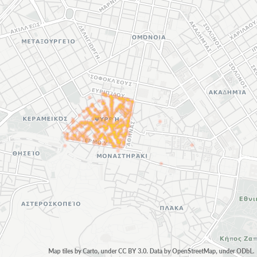 Dami ng Negosyo sa Postal Code 105 54 - Atenas, Attica