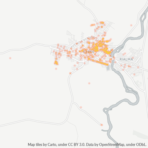 Dami ng Negosyo sa Postal Code 76300-000 - Ceres, Goiás