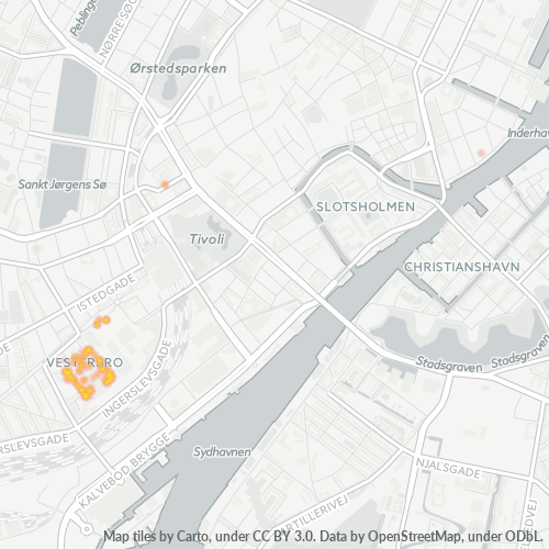 Dami ng Negosyo sa Postal Code 1711 - Copenhague, Region Hovedstaden