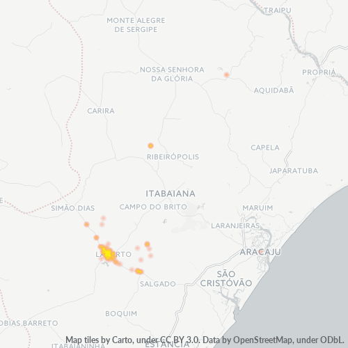 Dami ng Negosyo sa Postal Code 49400-000 - Lagarto, Sergipe