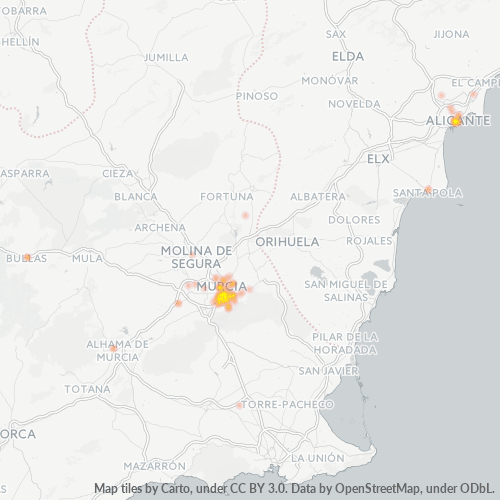 Dami ng Negosyo sa Postal Code 30012 - Murcia, Rehiyon ng Murcia